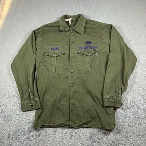 Vintage 80’s Gung Ho U.S AIR FORCE Button Up uniform Size Large